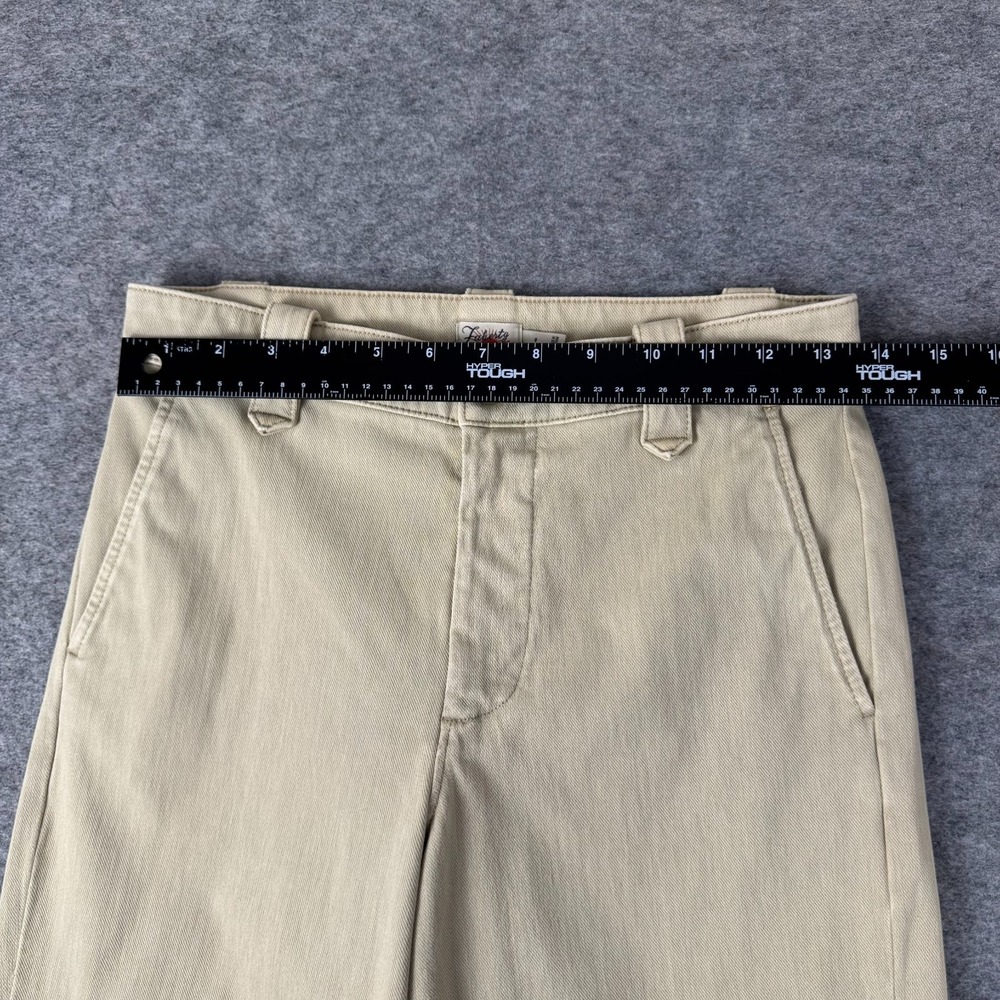 Faherty Coastline Knit Chino Pant 28"‎ Wide Leg High Rise Khaki Womens 0 - Picture 8 of 12